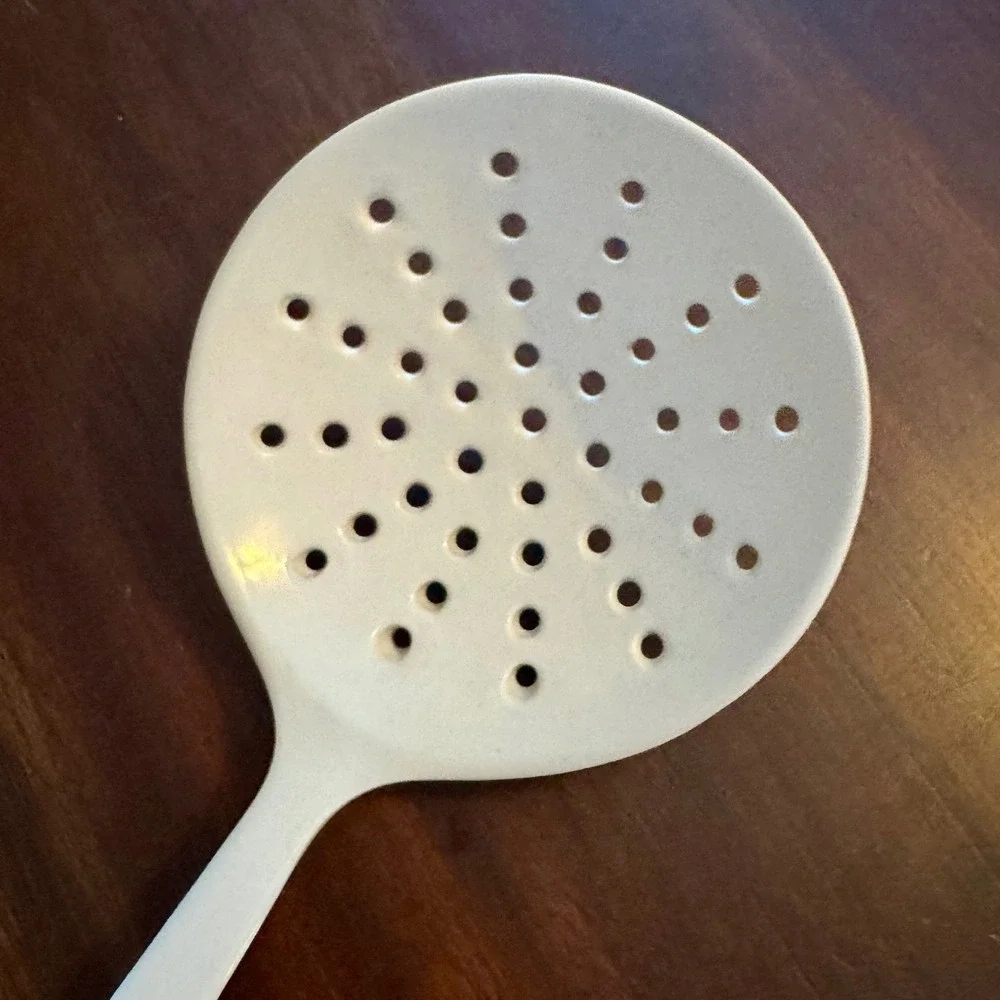 Copco Melamine White Skimmer Slotted Spoon Kitchen Utensil Dishwasher Safe